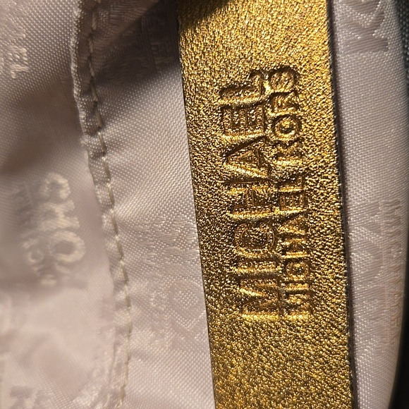 Michael Kors Metallic Gold Tote Bag - Picture 3 of 13